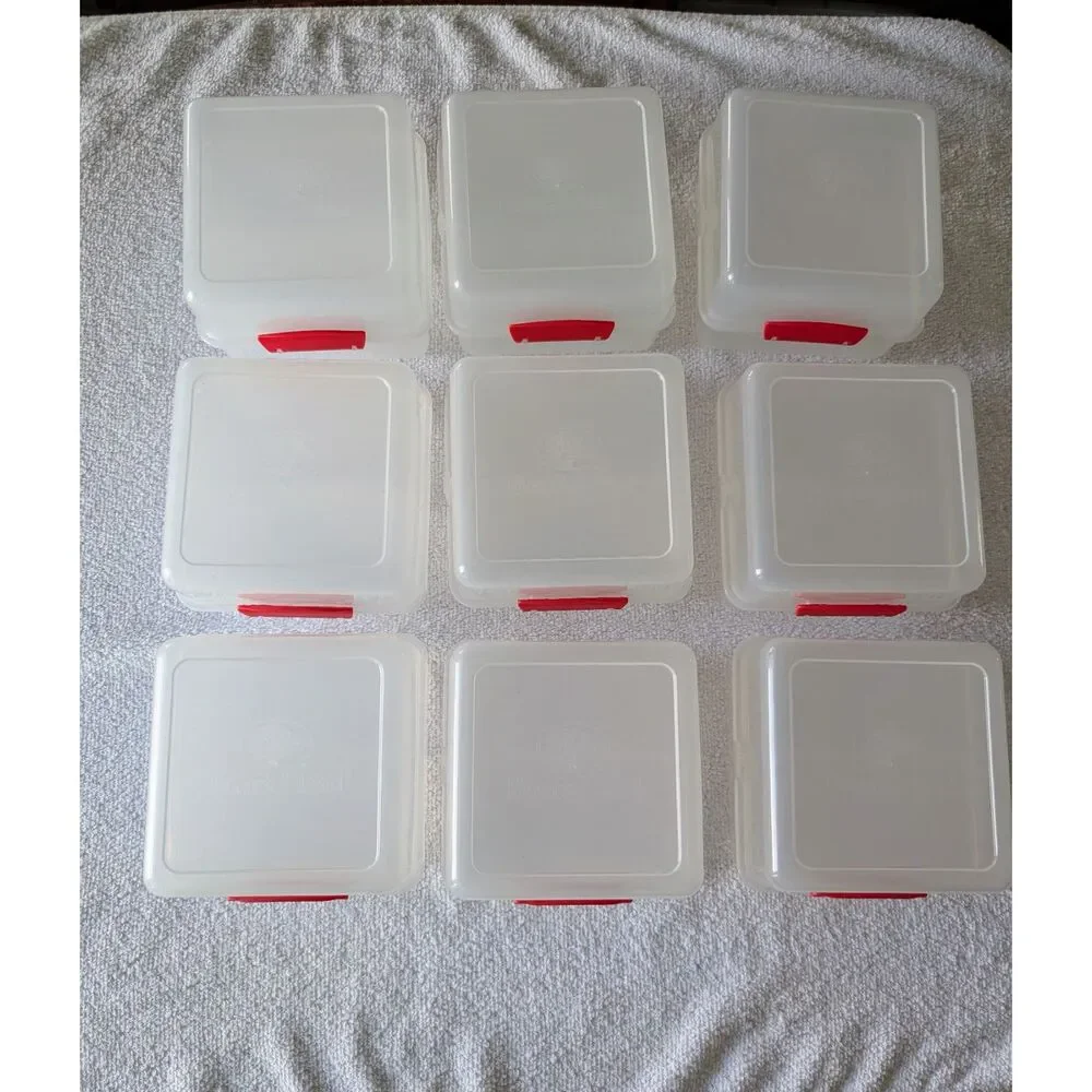 Boar's Head food storage/small items snap lock containers (9 total)